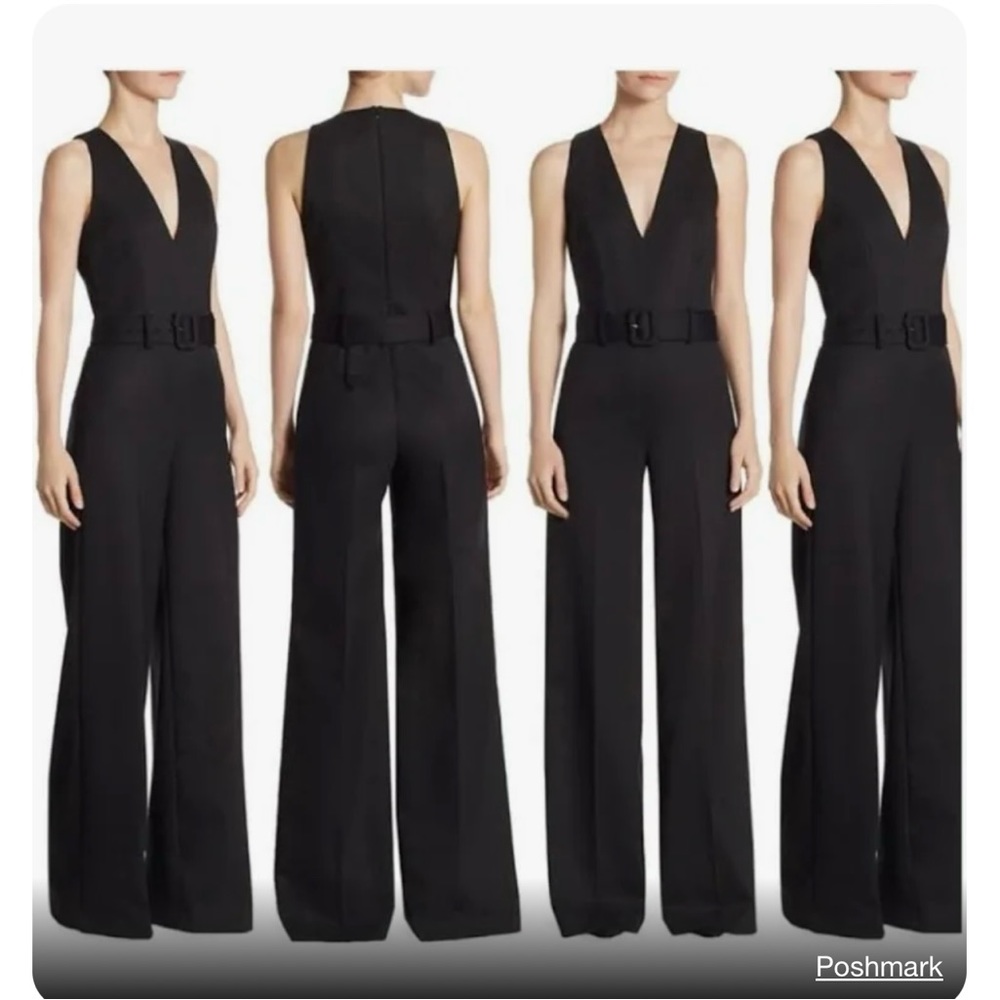 Theory women’s neck belted tux jumpsuit size 4.New w/o tags